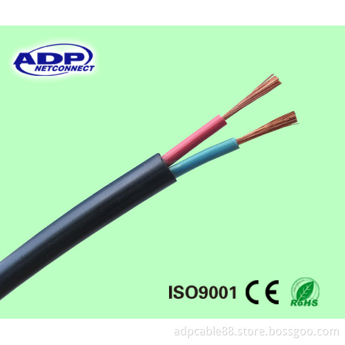 PVC Insulated Cable Rvv 2 Cores 2.5mm Flexible Copper Cable
